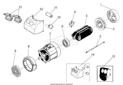 Part Location Diagram of 102484GS Briggs and Stratton Alternator